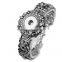 2016 newest vintage full crystal Bracelet woman 18mm Ginger Snap Button Bracelet pulseras Snap Bracelets