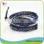 Hot Sale Custome Real Leather Colorful Stone Bead Bracelet