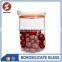 clear empty pyrex glass honey jar