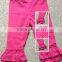Hot sale kids double ruffle pants in stock,baby pants in stock,double ruffle pants for girls,pants in stock,Stock baby pants