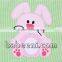 Adorable bunny applique A-line dress for little girl