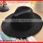 Men black felt hat winter fedora hat with band