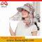 new woman in spring and summer sun hat neck cap uv cap outdoor beach hat collapsible visor cap                        
                                                Quality Choice