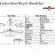 NEW Design Carbon handlebar Glossy Matte Surface 3K UD Carbon Bicycle MTB Bicycle Handlebar Quality Choice