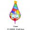 2016 Hot sale cup stick series emoji foil balloon graduation helium balloon for party decoration