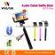 wholesale item for resale selfie stick with cable, selfie stick extendable hand held monopod, cable monopod for smartphone