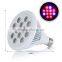 Hydroponic full Spectrum Par30 9W Red blue emiting Color Flower plant led grow light