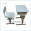 Hot selling school desk and chair, blue Desk And Chair Set, school desk dimension