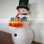 DJ-XT-59 inflatable giant animation snowman with gift instrument music christmas yard decoration