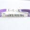 Factory OEM custom logo i am strong Inspirational Charm Bracelet                        
                                                                                Supplier's Choice