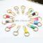 Wholesale Fashion Women Elegant PU Leather Keychain With Metal Pendant Keychain KC13131
