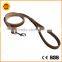 Brown real leather pet leash dog leash with large stock lot