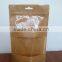 Plastic kraft paper bag with window