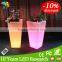 Customized Plastic led flower pot/led illuminated flower pot/LED solar flower vase