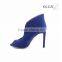 OS88 2015 royal blue suede upper citi trends toe post high heel sandals for women