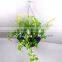 Artificial flowers hanging basket