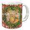 11 OZ White Decal Ceramic Promotional Gift Christmas mug,ceramic mug price