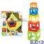 New intelligent toy for kids funny plastic stacking cube