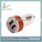 Mini car charger, MINI Dual usb 2port car charger adapter
