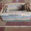 Rectangular Water Hyacinth Basket/Storage Basket With 2 Handle /Made in Vietnam Set of 3