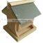 2016 Eco-friendly slate garden bird cage pet house small wooden bird houses