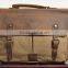 Handmade leather messenger bags waxed cotton canvas messenger bag canvas casual messenger bags for men