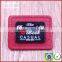 Private white pu jeans clothing leather patch label