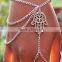 Unique Harness Slave Chain Buddha's-hand Link Finger Ring Bracelet Bangle Tassel