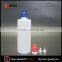 wholesale 180ml PE plastic dropper bottle with childproof and tamper evident cap for e juice