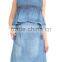 denim casual dresses spring summer 2016 made in Turkey
