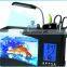 LED light USB Mini acrylic Fish Tank with fish tank christmas decorations