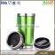 Double wall 16oz stainless steel and plastic insulated coffee mugs with mirror