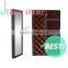 Black European Style Floor Mirrored Wooden Standing Wall Mounted Storage Key jewelry Cabinet