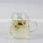 Promotional Mouth Blown Clear High Borosilicate Glass Coffee Tea Cup With Glass Infuser
