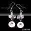 12mm Popular button rhinestone drop earring