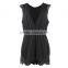 Women's wholesale clothing jumpsuits women, white black jumpsuits with lace insert