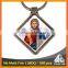 Free mould fee Europe christian jesus souvenir printed antique metal keychain