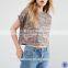 digital printing fabric all over camo printed t-shirt wholesale rolled sleeve women crop top military style shirt                        
                                                                                Supplier's Choice