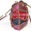 handmade crochet leather bag for female trendy style best quality material low price