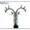 Novelty Lighted Silver Deer Head Wine Bottle Stopper With Custom Cork for Business Gift Home Decoration