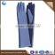 Plain style ladies fashion blue long wool gloves for touch screen