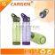 Carabiner school trip flip straw plastic water bottle