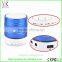 Wireless Bluetooth Speaker Stereo with Loud Bass Music LED Light Lamp AUX Blue