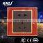 factory price wall mounted electric light multi function gang switch socket for hotel