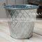 Colorful galvanized metal tin bucket