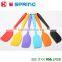 Hygienic Solid Coating colorful BBQ baking pastry tools Silicone Spatula