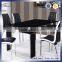 Round Tempered Glass No Folding Events Dining Table