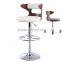 Wholesale modern swivel white PU Bar Stools on  Express/Cheap used bar chair in bar furniture for sale