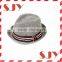 Women Men Summer Double Colors String Short Brim Straw Fedora Hat