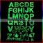high quality glow in the dark letter cartoon stickers